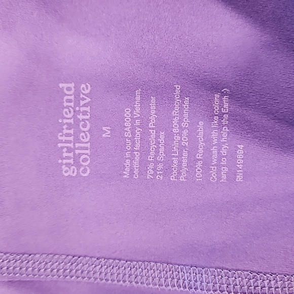 💕GIRLFRIEND COLLECTIVE💕 Sport Skort ~ Wild Iris Purple Medium M NWT - Picture 4 of 6